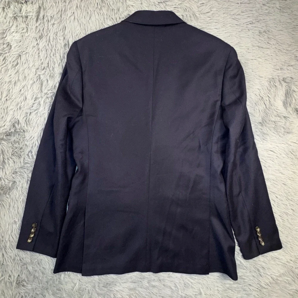 J Crew Blazer Men's 38R Ludlow Slim Fit American Woolen Navy Unstructured Jacket